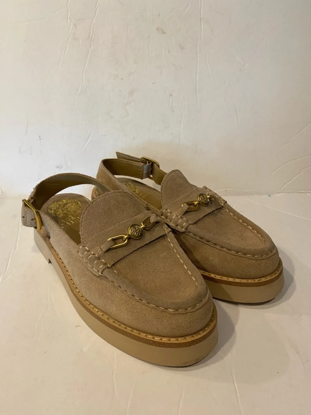 Vince Camuto Tan Suede Torrie Loafer